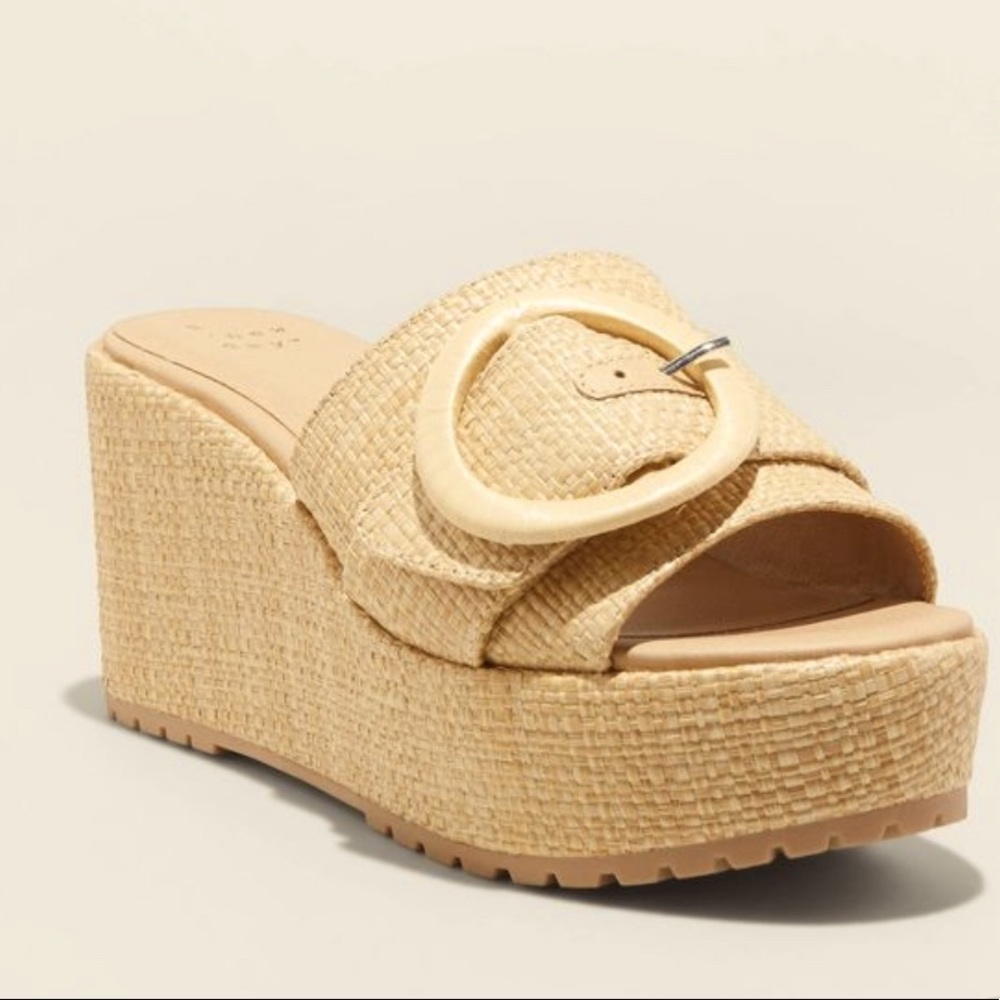 Women's Victoria Wedge Heels - A New Day™ worn once